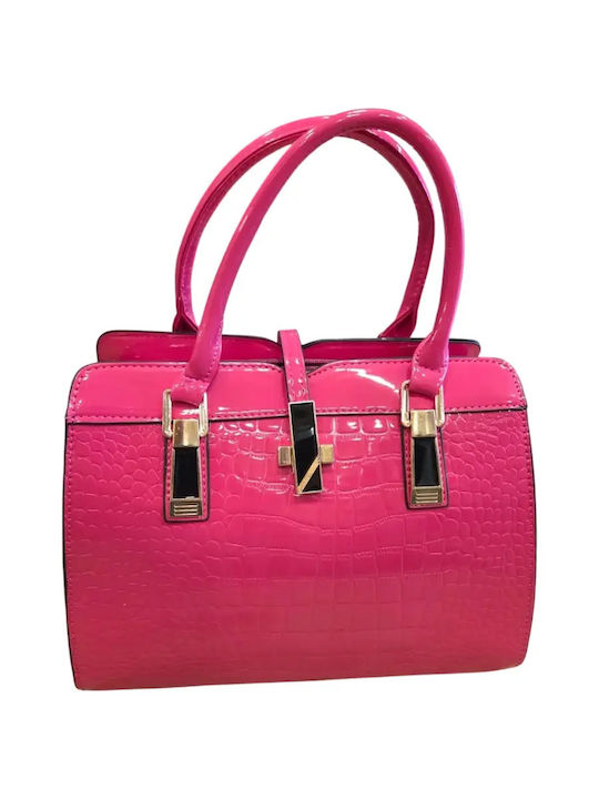 Leather Women's Handbag Pink