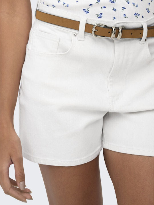 Women's Jean Shorts White Denim