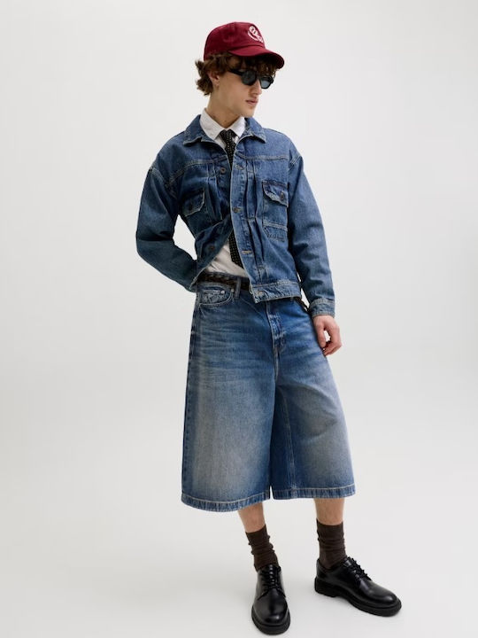 Herren Shorts Denim Blau