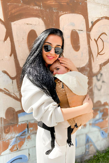 SteweHome Standard Baby Carrier Sling Beige with Maximum Weight 3.5kg