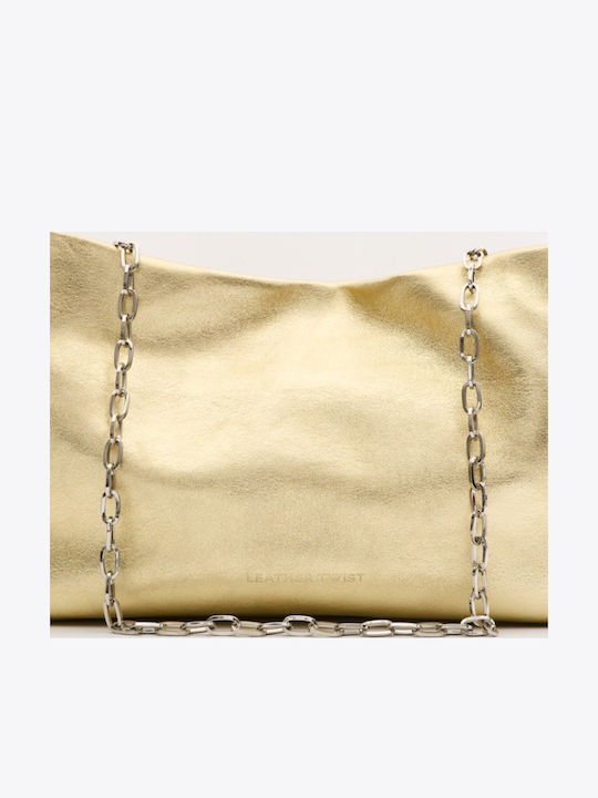 Leather Women's Handbag Gold