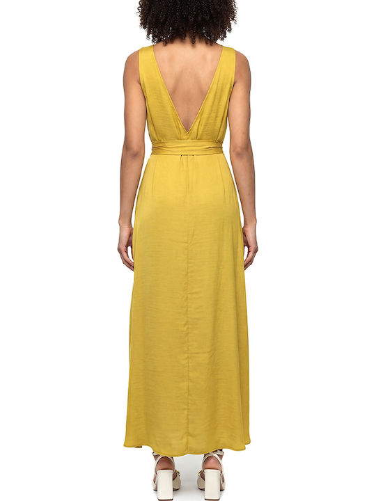 Moutaki Damenkleid Ganztägig Gelbes Moutaki Damenkleid Ganztägig Gelbes