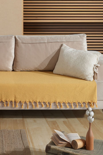 SteweHome Πολυθρόνας Π115xΜ201cm Κίτρινο SteweHome Πολυθρόνας Π115xΜ201cm Κίτρινο