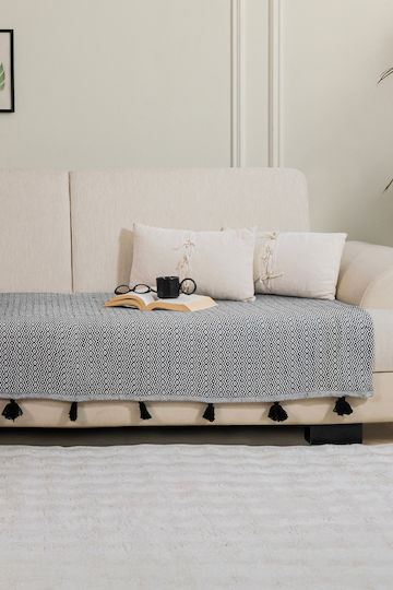 SteweHome Πολυθρόνας Π115xΜ201cm Μαύρο SteweHome Πολυθρόνας Π115xΜ201cm Μαύρο