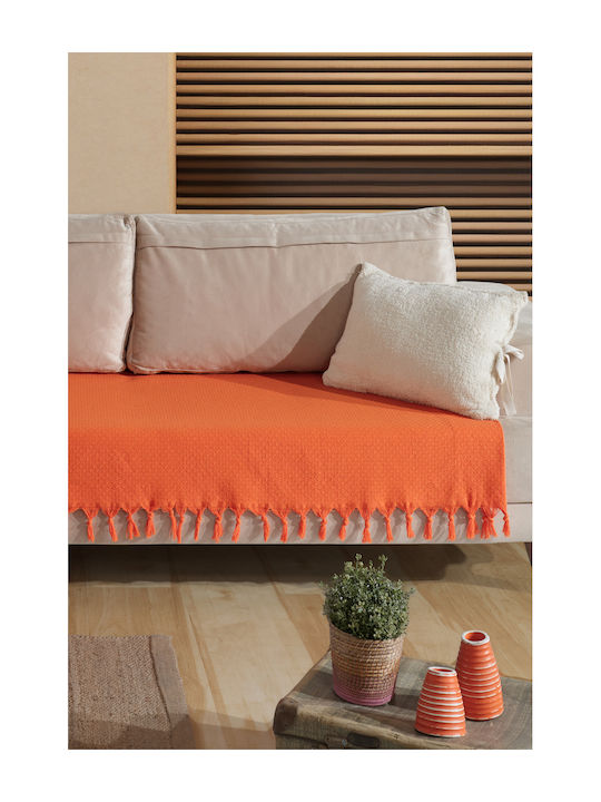 SteweHome Armchair Throw 115x201cm Orange