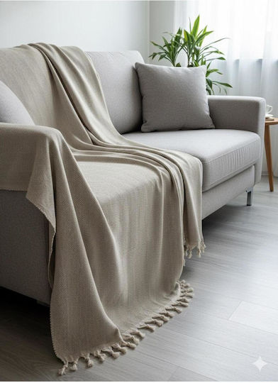 SteweHome Πολυθρόνας Π180xΜ215cm Καφέ