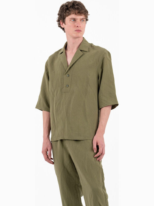 300 Дълъг Ръкав Overshirt Каки