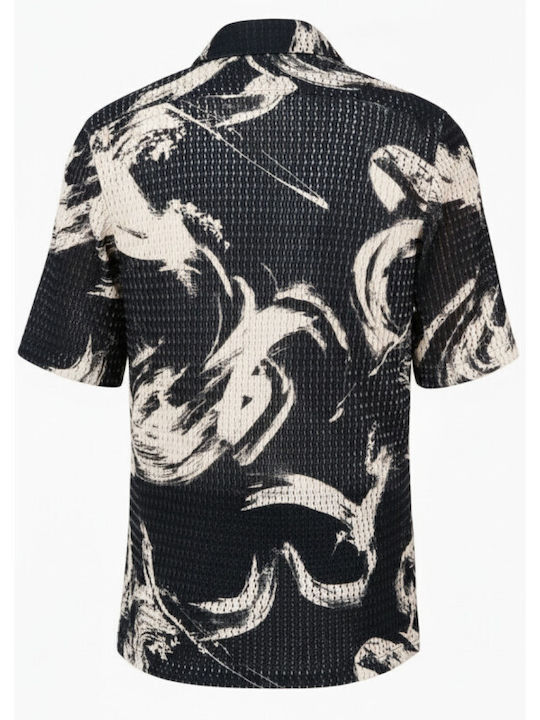 Short Sleeve Shirt in Narrow Fit Black