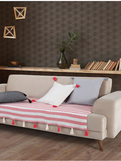 SteweHome Cuvertură Pentru Canapea De Fotoliu P115xL201cm Coral SteweHome Cuvertură Pentru Canapea De Fotoliu P115xL201cm Coral