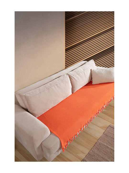 SteweHome Armchair Throw 115x201cm Orange
