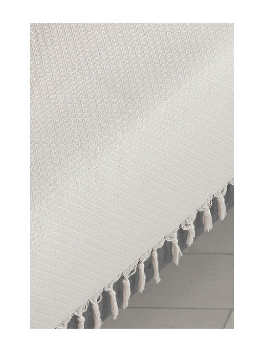 SteweHome Three-Seater Sofa Throw 115x300cm Ecru