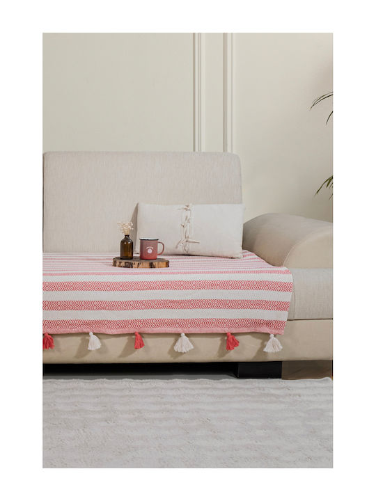 SteweHome Armchair Throw 115x201cm Coral