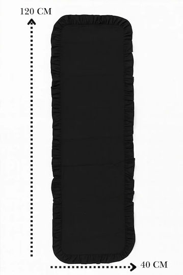 SteweHome Tischsets Schwarz 120x40cm 7 Stück