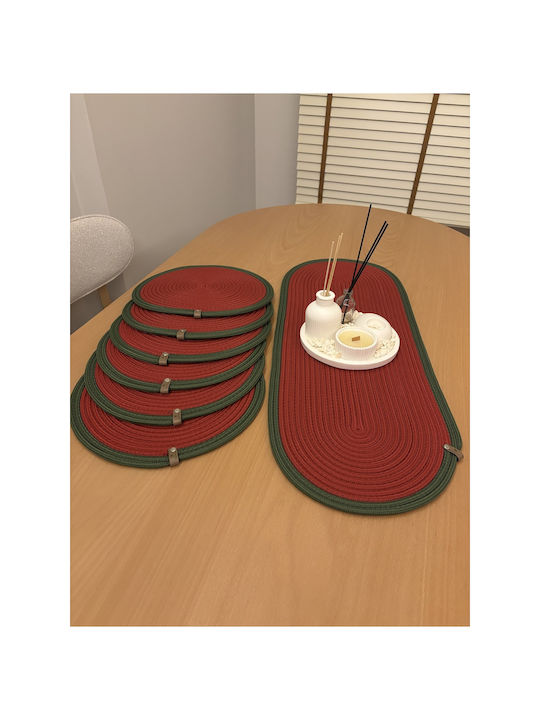 SteweHome Tischsets Korbweide Rote 80x30cm 6 Stück