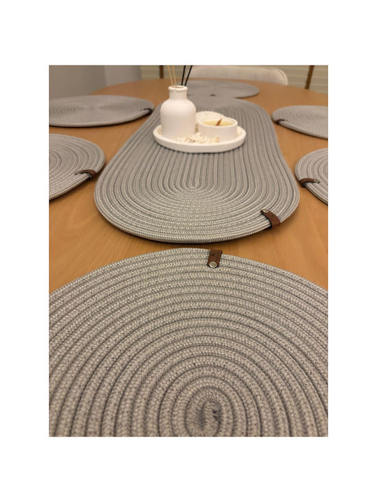 SteweHome Tischsets Korbweide Grau 80x30cm 6 Stück