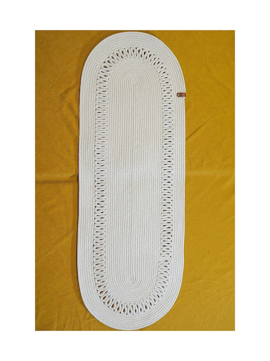 SteweHome Σουπλά Ψάθινο Λευκό 80x30cm