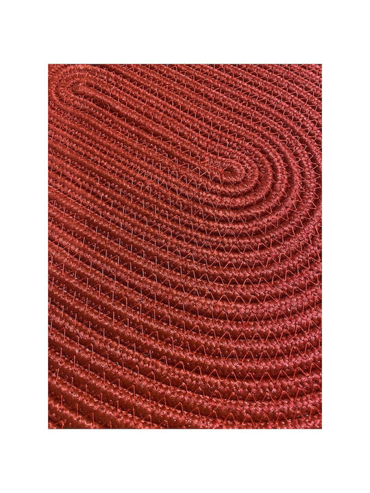 SteweHome Wicker Red Placemats 40x30cm 7 Pieces