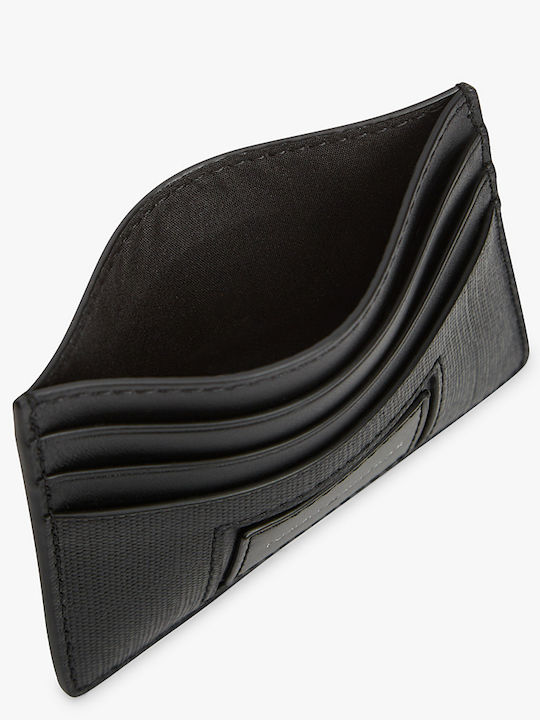 Leather Men's Card Wallet Black