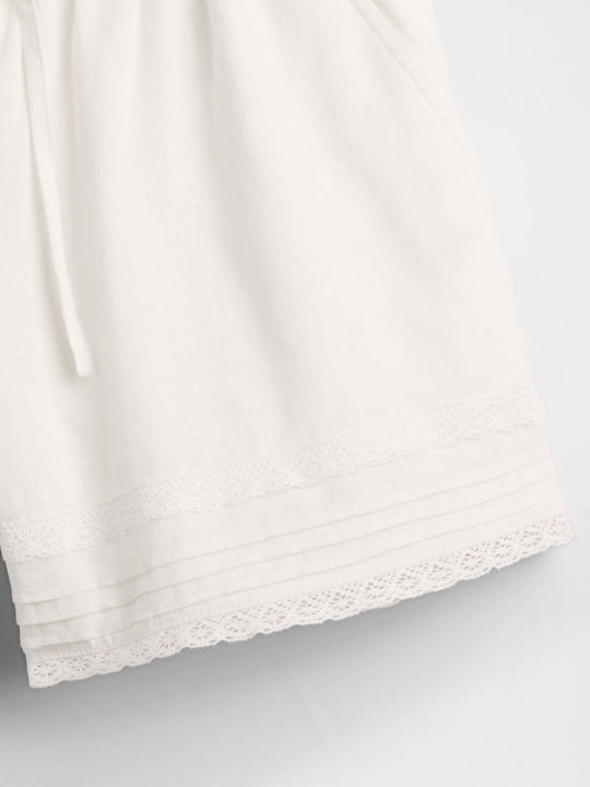 Pantaloni Scurți/Bermude Tesatura Off White Pentru Copii