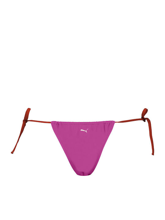 Bikini Brazil με Κορδονάκια Ροζ