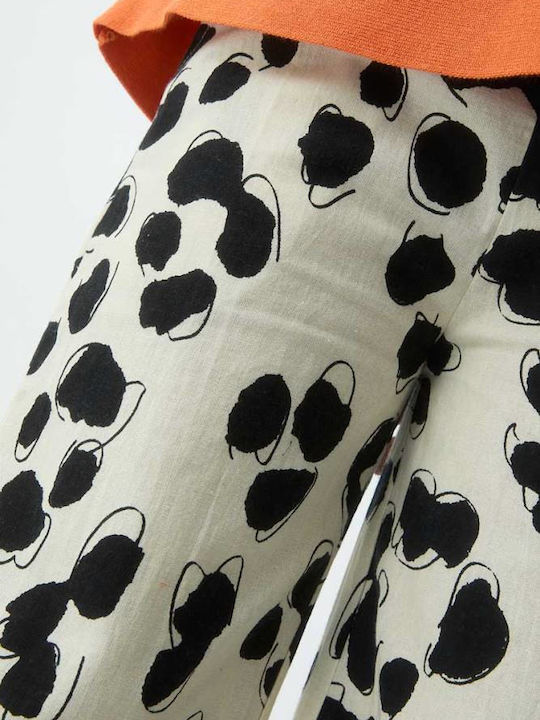 Compania Fantastica Παιδικό Παντελόνι White / Black