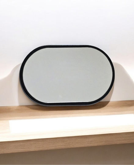 SteweHome STE-021124-V42221-129451 Καθρέπτης από MDF 40x27cm Μαύρος SteweHome STE-021124-V42221-129451 Καθρέπτης από MDF 40x27cm Μαύρος