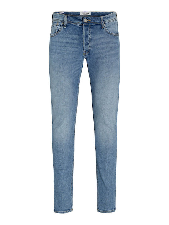 Glenn Men's Jeans Pants Elastic with Slim Fit Blue