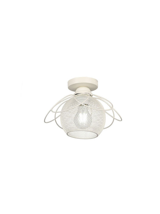 SteweHome Ceiling Light 25cm White with E27 Socket
