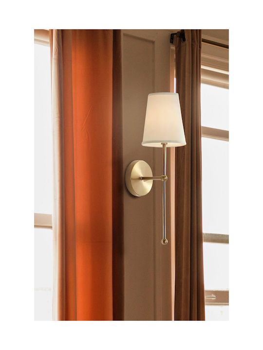 SteweHome Modern Wall Lamp with E27 Socket Gold