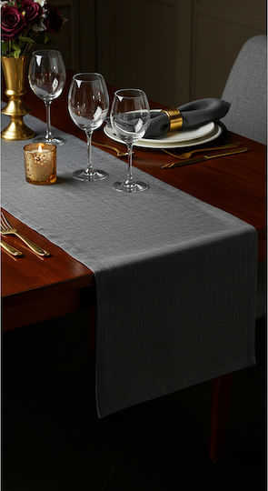 SteweHome Runner Bumbac Negru Alb 50x150 cm