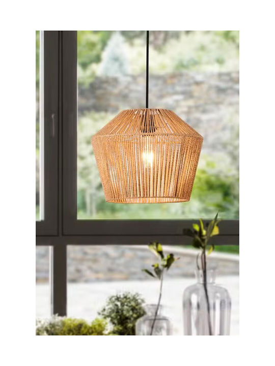 SteweHome Adjustable White Ceiling Light with Rope for E27 Socket 30x90x81cm