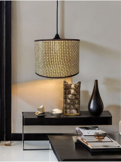 SteweHome Brown Pendant Ceiling Light with E27 Socket 25x70x61cm