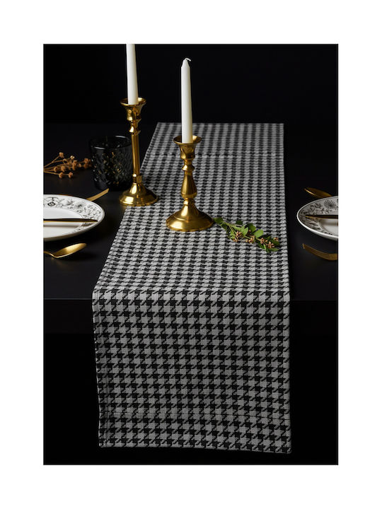 SteweHome Runner Bumbac Negru 50x150cm