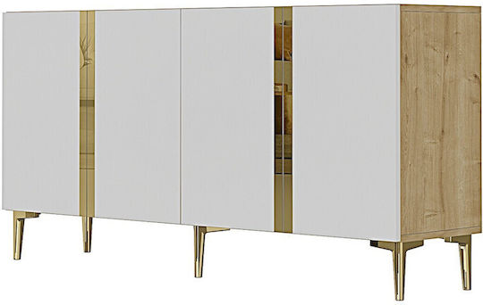 Έπιπλο Τηλεόρασης Χρυσό Μ150xΠ32xΥ75cm