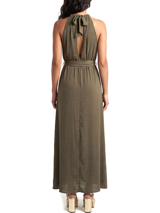 Moutaki Rochie Maxi De Seară De Vară Din Satin Spate Deschis Culoarea Producătorului Puro Moutaki Rochie Maxi De Seară De Vară Din Satin Spate Deschis Culoarea Producătorului Puro