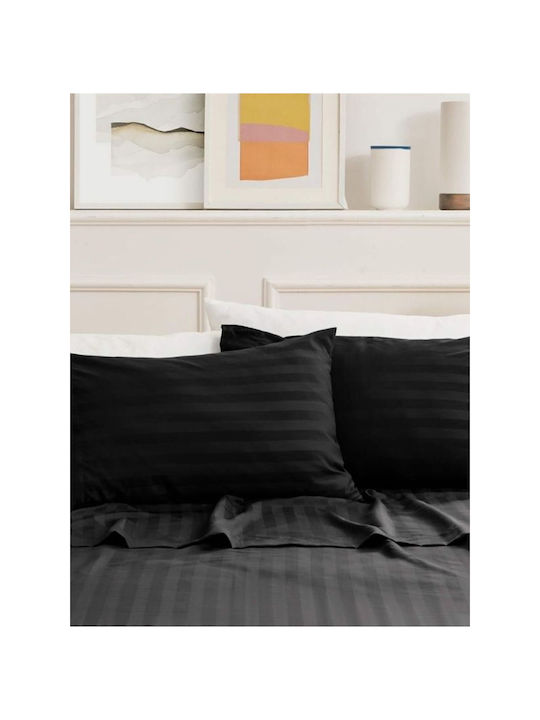SteweHome Σετ Μαξιλαροθήκες Γκρι 50x70εκ.