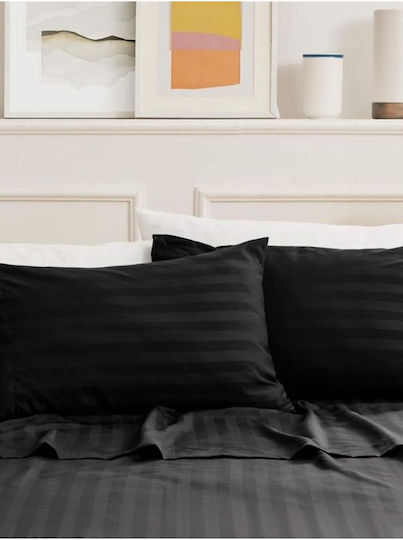 SteweHome Σετ Μαξιλαροθήκες Γκρι 50x70εκ.