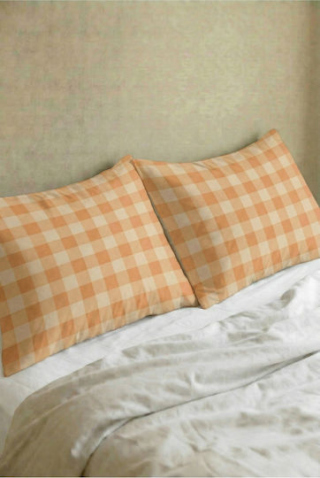 SteweHome Set Orange Pillowcases 50x70cm
