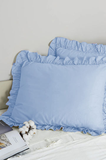 SteweHome Set Light Blue Pillowcases 50x70cm