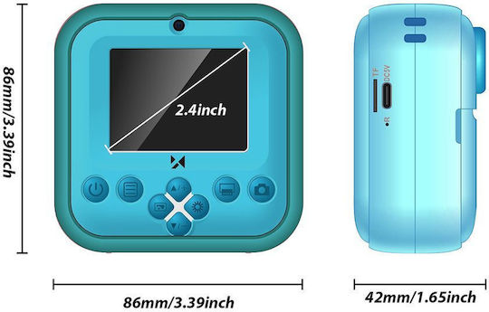 Wozinsky WDT-04 Kids Compact Camera with Thermal Printing Green