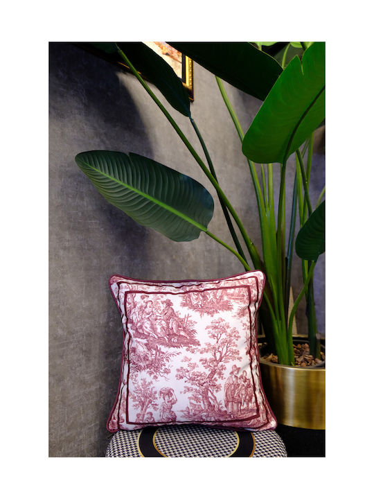 SteweHome Decorative Pillow Case French Rustic 45x45cm