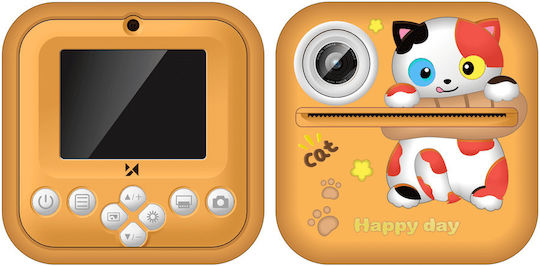 Wozinsky WDT-05 Kinder Kompaktkamera mit Thermodruck Orange