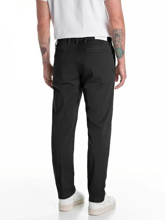 Benni Chino Trousers in Regular Fit Black