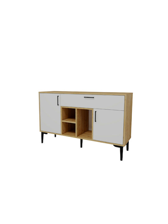 Wooden Sideboard Multicolour 135x40x84cm