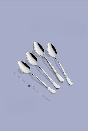SteweHome Καφέ/Τσαγιού Ανοξείδωτα Ασημί STE-023367-P23367 6τμχ