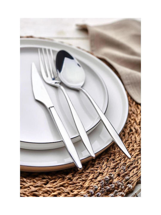 SteweHome Cutlery Set Stainless Steel Beige 24 Pieces