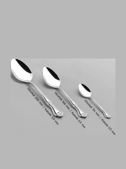 SteweHome Cutlery Set Stainless Steel Silver 30 Pieces