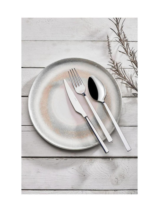 SteweHome Cutlery Set Stainless Steel White 24 Pieces