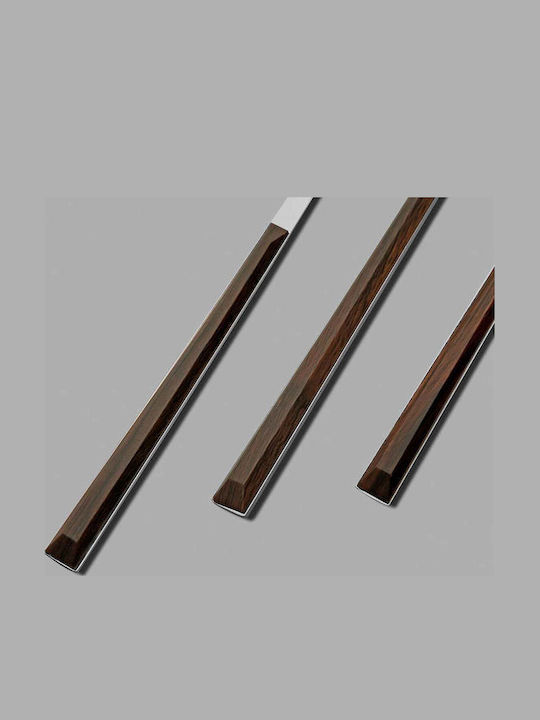 SteweHome Cutlery Set Stainless Steel Brown 18 Pieces