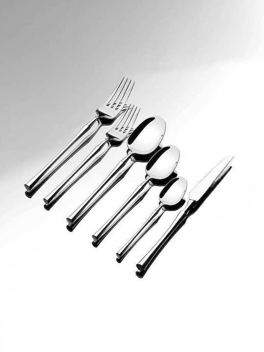 SteweHome Cutlery Set Stainless Steel Gray 36 Pieces